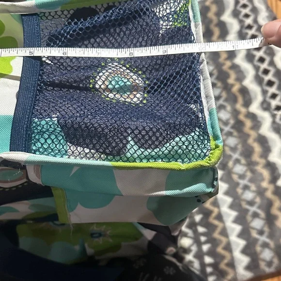 Thirty-One Tote with Blue and Green Floral Design - Picture 12 of 12